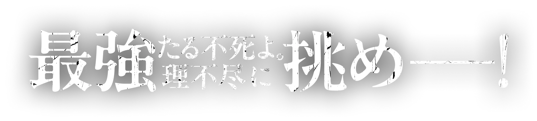 最強たる不死よ。理不尽に挑め——！